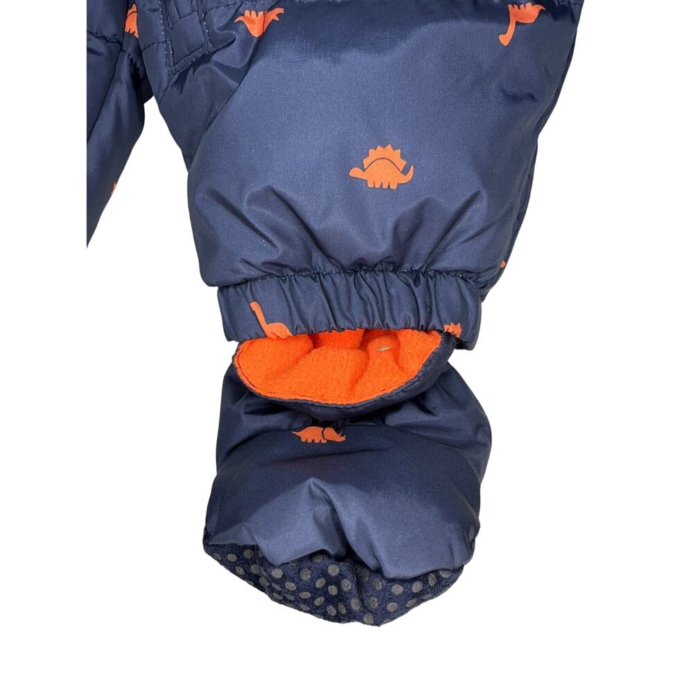 NWT Gap Dinosaurs Print Puffer One Piece Bunting Size 6-12 Months - Picture 4 of 7